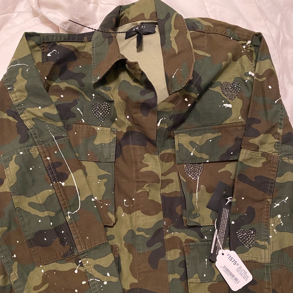 Amiri Camo Crystal Field Jacket